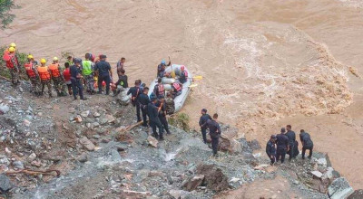 त्रिशुली बस दुर्घटना  : फेला परेका १९ शवमध्ये १४ को सनाखत